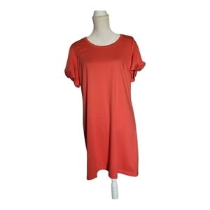 NINE West Orange Shift Dress Size XL